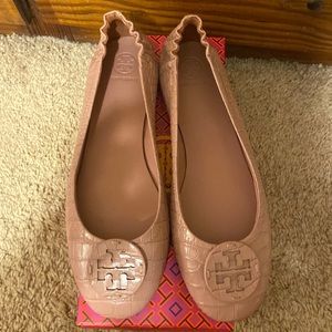 Tory Burch Pink Minnie Flats size 10.5